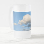 Cremewolken Mattglas Bierglas (Vorderseite Links)