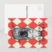 Cremige Köstlichkeit Postkarte (Vorne/Hinten)