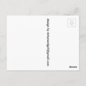 Cremige Köstlichkeit Postkarte (Rückseite)