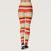 Cremige Leggings mit feinem Streifen (Rückseite)