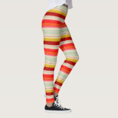 Cremige Leggings mit feinem Streifen (Rechts)