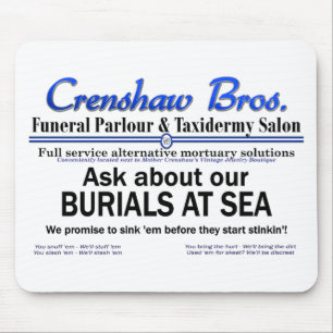 Crenshaw Bros Burial of Sea Promo Merch Mousepad