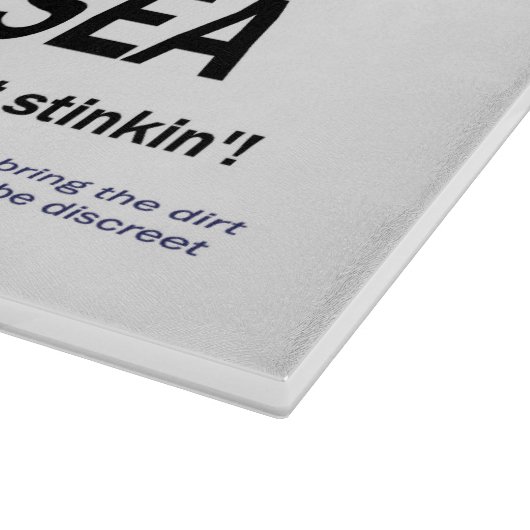 Crenshaw Bros Burial of Sea Promo Merch Schneidebrett (Ecke)