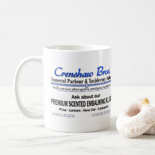 Crenshaw Bros Scented Embalming Fluid Promo Kaffeetasse