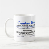 Crenshaw Bros Scented Embalming Fluid Promo Kaffeetasse (Links)