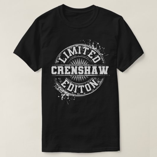 CRENSHAW Funny Familienname Familienbaum Geburtsta T-Shirt (Design vorne)
