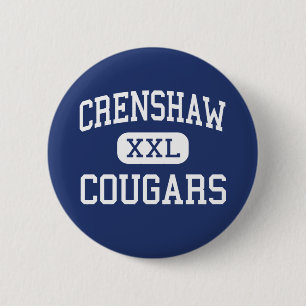 Crenshaw - Pumas - hoch - Los Angeles Kalifornien Button