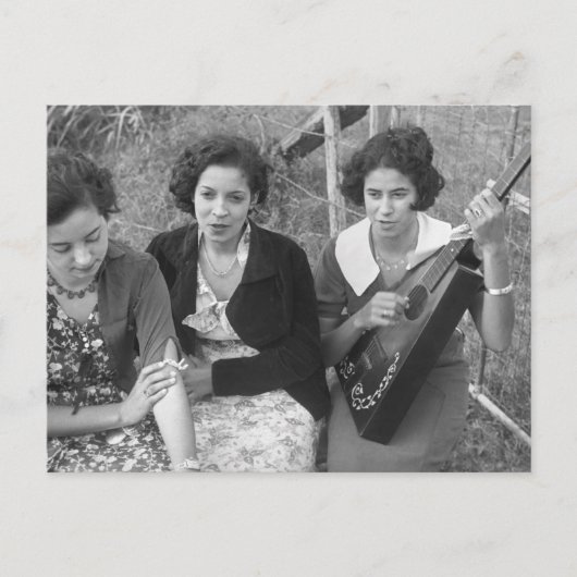 Creole Girls in Louisiana, 1930er Postkarte (Vorderseite)