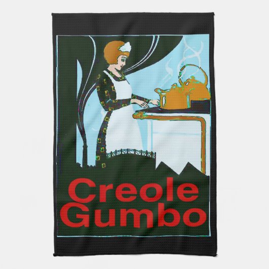 Creole Gumbo Cook Handtuch (Vertikal)