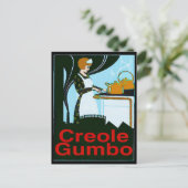 Creole Gumbo Cook Postkarte (Stehend Vorderseite)