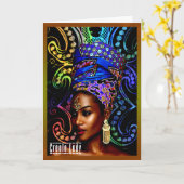 Creole Lady Karte (Gelbe Blume)