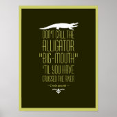 Creole Proverb Poster (Vorne)