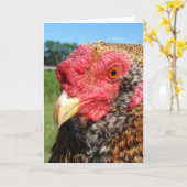 Creole Rooster Karte (Gelbe Blume)