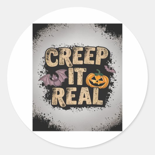 Crep It Real Runder Aufkleber (Vorderseite)
