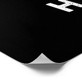 Crepe Happens Funny Food Pub Dark BG Poster (Ecke)