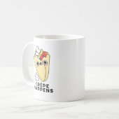 Crepe Happens Funny Food Puff Kaffeetasse (Vorderseite Links)