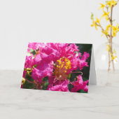 ‚Crepe Myrte 1.‘ Grußkarte Karte (Gelbe Blume)