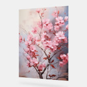 Crepe Myrtle - Impasto Floral Acrylschild (Winkel)