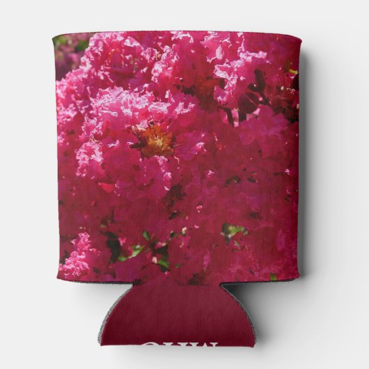 Crepe Myrtle Tree Magenta Floral Dosenkühler (Rückseite)