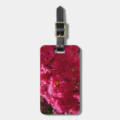 Crepe Myrtle Tree Magenta Floral Gepäckanhänger (Vorderseite vertikal)
