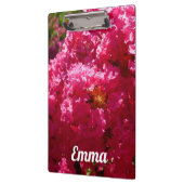 Crepe Myrtle Tree Magenta Floral Klemmbrett (Links)