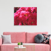 Crepe Myrtle Tree Magenta Floral Leinwanddruck (Insitu (Wohnzimmer))