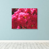 Crepe Myrtle Tree Magenta Floral Leinwanddruck (Insitu (Holzboden))