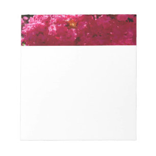 Crepe Myrtle Tree Magenta Floral Notizblock