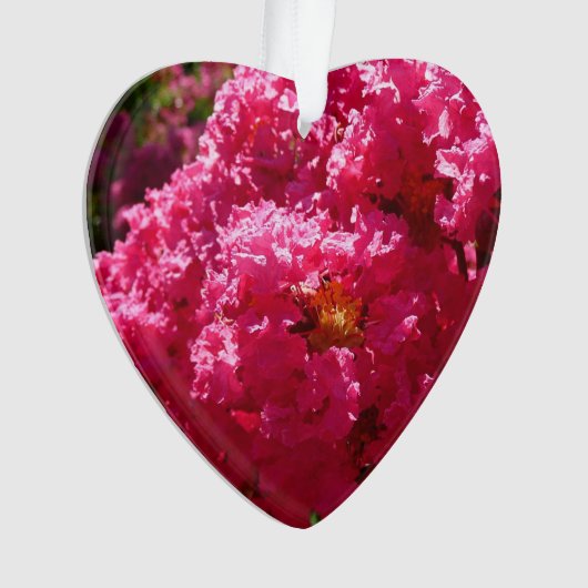 Crepe Myrtle Tree Magenta Floral Ornament (Vorderseite)