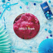 Crepe Myrtle Tree Magenta Floral Pappteller (Party)