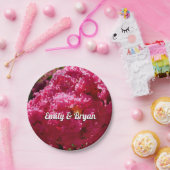 Crepe Myrtle Tree Magenta Floral Pappteller (Party)