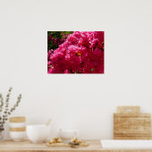 Crepe Myrtle Tree Magenta Floral Poster (Küche)