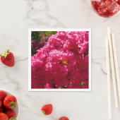 Crepe Myrtle Tree Magenta Floral Serviette (Beispiel)