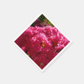 Crepe Myrtle Tree Magenta Floral Serviette (Ecke)