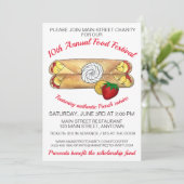 Crêpe Pancake France Französisch Food Festival Cre Einladung (Stehend Vorderseite)