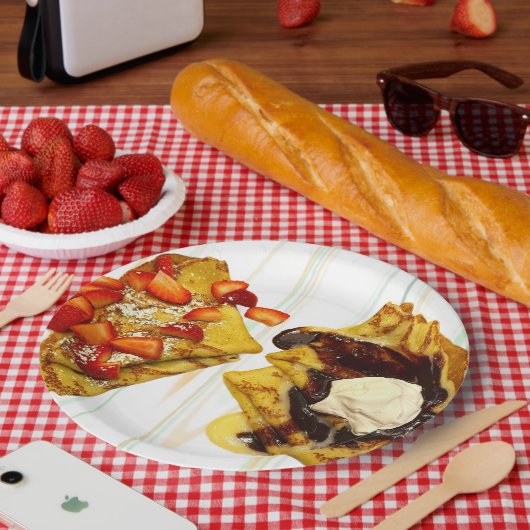 Crêpes Foto-Papierteller Pappteller (Picknick)