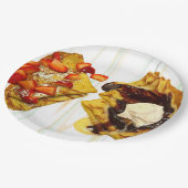 Crêpes Foto-Papierteller Pappteller (Schrägansicht)