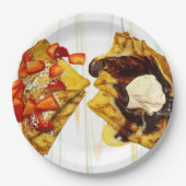 Crêpes Foto-Papierteller Pappteller (Vorderseite)