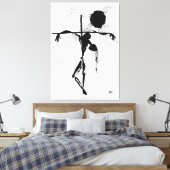 Crepúsculo - Dibujo a tinta Y quisieron los infame Leinwanddruck (Insitu (Schlafzimmer))