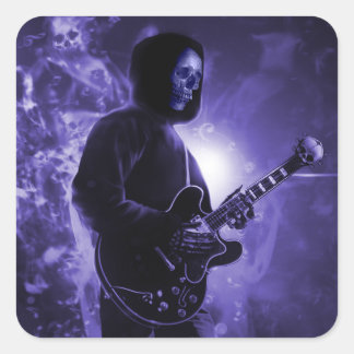 Crescendo der Dunkelheitskleber Quadratischer Aufkleber