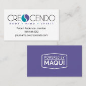 Crescendo-Mitglied Visitenkarte (Vorne/Hinten)