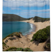 Crescent Beach Bay Sand Sea Dunes Australien Duschvorhang (Vorderseite)