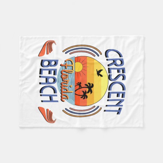 Crescent Beach, California Fleecedecke (Vorderseite (Horizontal))