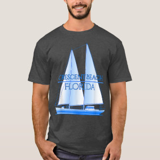 Crescent Beach Florida Küste Nautical Sailing Sail T-Shirt