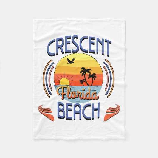Crescent Beach, Kalifornien Fleecedecke (Vorderseite)
