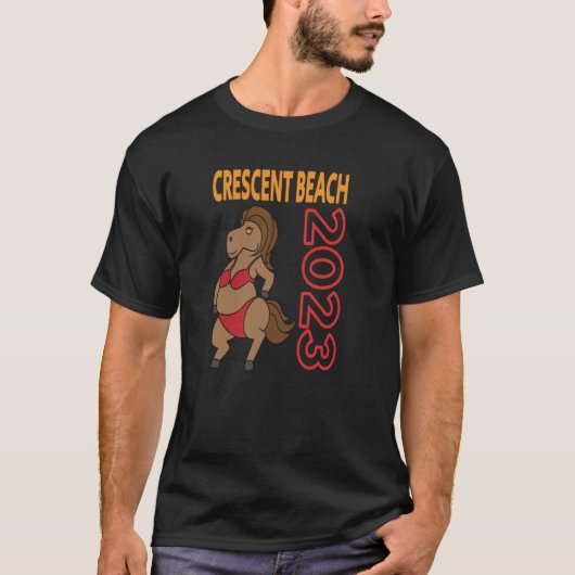 Crescent Beach Vacation 2023 Familienausflug T-Shirt (Vorderseite)