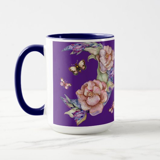 Crescent Blume Moon Coffee Tasse (Links)