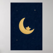 Crescent Cradle Aquarell Himmelskunst Poster (Vorne)