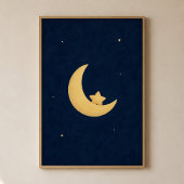 Crescent Cradle Aquarell Himmelskunst Poster
