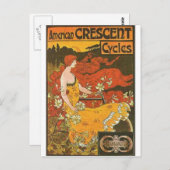 Crescent Cycles Postkarte (Vorne/Hinten)